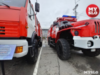 В Туле министр МЧС осмотрел пожарную и спасательную технику, Фото: 18