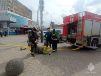 Тульские спасатели тренировались тушить пожар на железнодорожном вокзале, Фото: 3