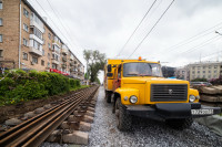 ремонт трамвайных путей на проспекте Ленина, Фото: 6