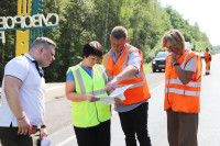 В Суворовском районе прошла приемка отремонтированной дороги «Голодское-Суворов-Одоев», Фото: 2