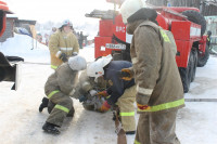 Пожар в жилом бараке, Щекино. 23 января 2014, Фото: 2