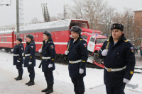 Пожарный поезд на Московском вокзале, Фото: 12
