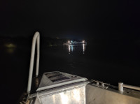 Столкновения баржи и лодки на Оке в Алексине: фото и видео с места событий, Фото: 1