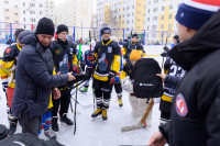 Во дворе на Пролетарской открылся новый хоккейный корт, Фото: 37