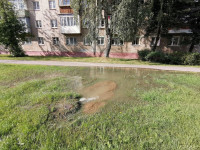 В Пролетарском районе Тулы затопило улицы и дворы: вода хлещет из колодцев, Фото: 21
