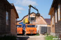 В Плеханово начали сносить дома в цыганском таборе, Фото: 104