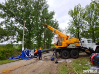 В Туле меняют аварийный участок трубы, из-за которого отключали воду в Пролетарском округе, Фото: 2