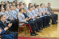 Дмитрий Миляев поздравил сотрудников ОВД, Фото: 3