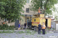 Упало дерево на провода на ул. Оборонной, Фото: 4