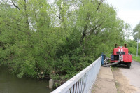 МЧС расчищает русло реки в с.Дедилово, Фото: 6