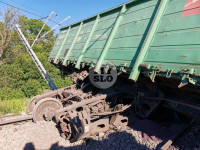 В Тульской области грузовой поезд сошел с рельсов, Фото: 17