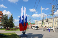 Тулу украсили флагами ко Дню России, Фото: 4