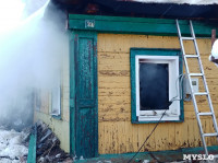 В тульском поселке Плеханово пожар уничтожил половину дома, Фото: 10