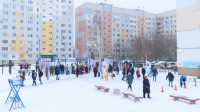 Во дворе на Пролетарской открылся новый хоккейный корт, Фото: 67