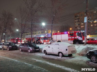 10 пожарных расчетов прибыли к многоэтажке на пр. Ленина в Туле, Фото: 7