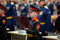 В Тульском суворовском военном училище приняли присягу 80 детей, Фото: 34