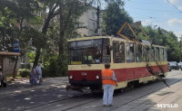 В Туле трамвай потерял пантограф, Фото: 1