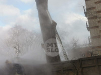 В Туле на ул. Революции из-за опиловки деревьев забил фонтан кипятка высотой с пятиэтажку, Фото: 3