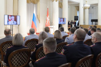 Дмитрий Миляев поздравил сотрудников ОВД, Фото: 1