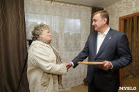 Алексей Дюмин посетил дом в Ясногорске, восстановленный после взрыва, Фото: 36