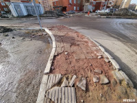 Туляки пожаловались на разбитый тротуар возле детского сада, Фото: 2