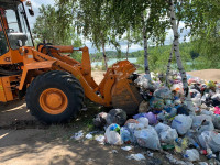 Региональный оператор «МСК-НТ» вывез собранный на субботнике мусор на территории Романцевских гор, Фото: 3