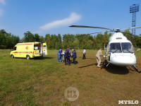 Жительницу Тульской области доставили в щекинскую больницу на вертолете, Фото: 11