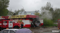 В Ясногорске сгорел продуктовый магазин. 16 мая 2015, Фото: 9