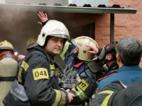 В Туле на ул. Мезенцева в подвале пятиэтажки начался пожар, Фото: 12