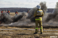 В Туле провели тренировку по тушению ландшафтного пожара, Фото: 45