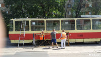В Туле трамвай потерял пантограф, Фото: 2