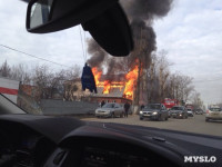 На Одоевском шоссе сгорел дом, Фото: 5