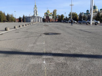 Разметка на площади Ленина, Фото: 7