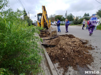 В тульском Мясново разрыли дорогу, чтобы отключить нарушителю газ, Фото: 17