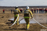 В Туле провели тренировку по тушению ландшафтного пожара, Фото: 48