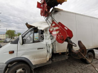 В Туле на Одоевском шоссе автокран завалил «Газель», Фото: 7