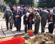 Новомосковские полицейские приняли участие в захоронении останков воинов Красной Армии, Фото: 4