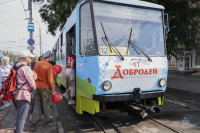 На улицы Тулы вышел трамвай «Добродей», Фото: 3