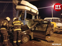 Столкновение Renault и грузовика, Фото: 1