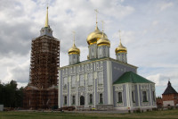 Установка шпиля на колокольню Тульского кремля, Фото: 53