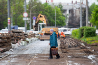 ремонт трамвайных путей на проспекте Ленина, Фото: 14