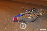 Мотоциклист «догнал» легковушку на ул. Рязанской в Туле, Фото: 6