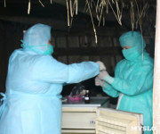 Сотрудники МЧС и Роспотребнадзора учились ликвидировать очаг сибирской язвы, Фото: 18