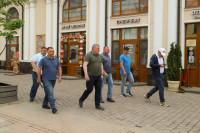 На улице Металлистов в Туле началась замена плитки и обустройство нового сквера, Фото: 8