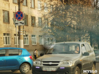 На улице Металлургов в Туле запретили остановку и стоянку, Фото: 16
