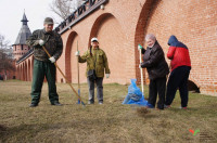 Субботник в Тульском кремле. 9 апреля 2016 года, Фото: 1