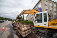 ремонт трамвайных путей на проспекте Ленина, Фото: 11