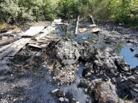 Разлив нефтепродуктов и пожар на бывшей птицефабрике «Рассвет», Фото: 11