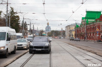 На ул. Советской в Туле убрали дорожные ограждения с трамвайных путей, Фото: 11