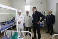 Алексей Дюмин посетил военных в госпитале и поздравил их с наступающим Новым годом, Фото: 6